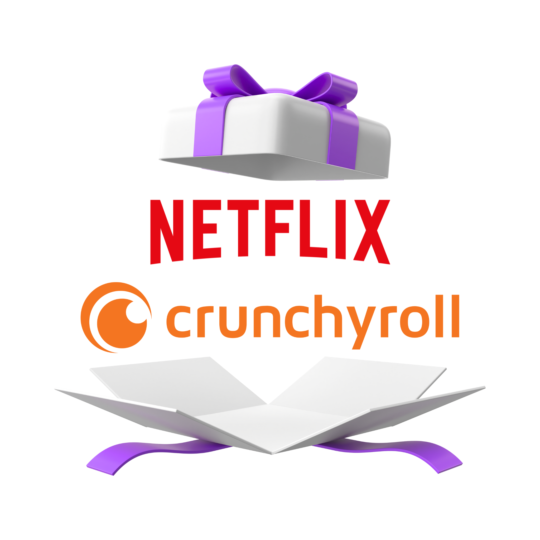 NETFLIX & Crunchyroll (1 mes)