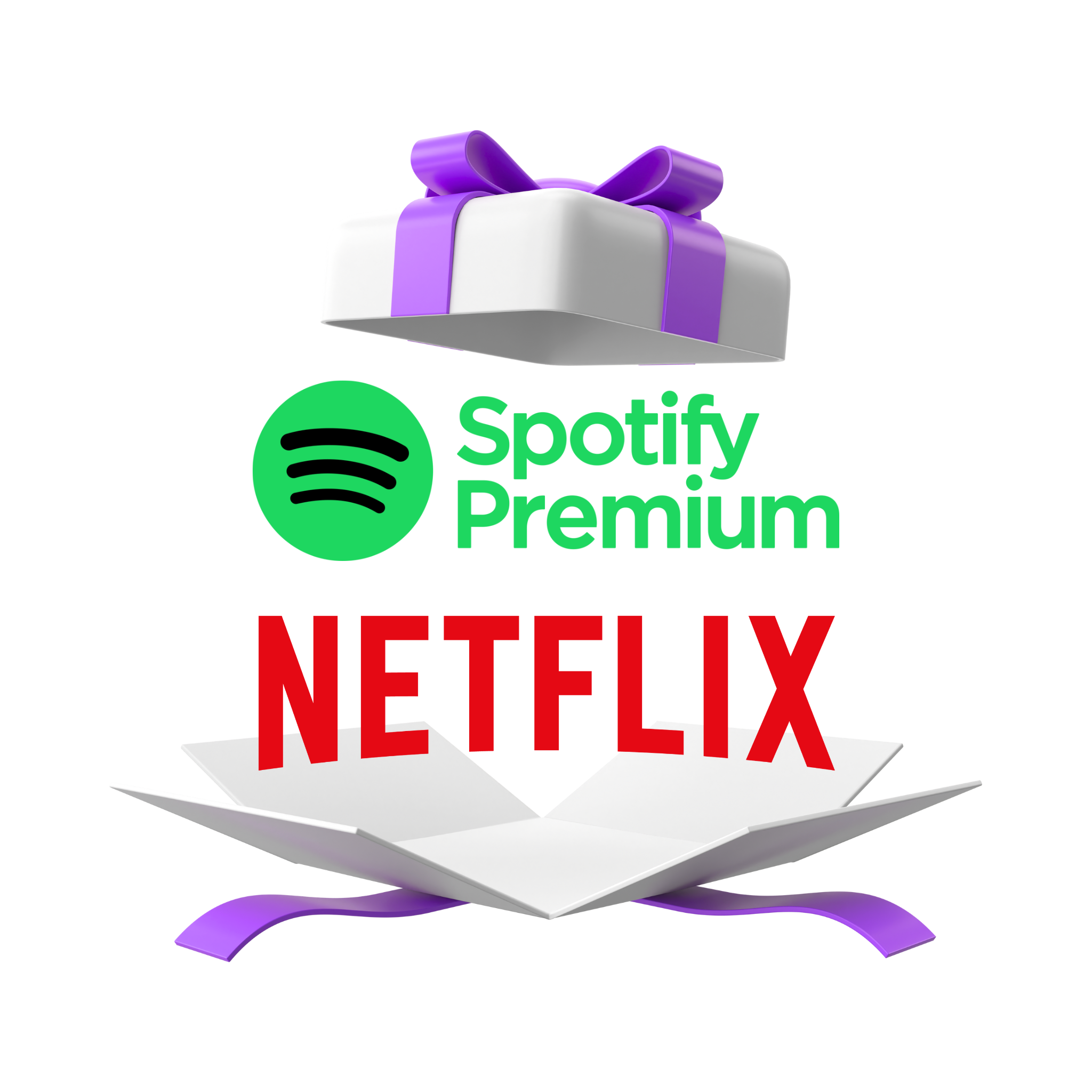Spotify Premium & NETFLIX (1 mes)