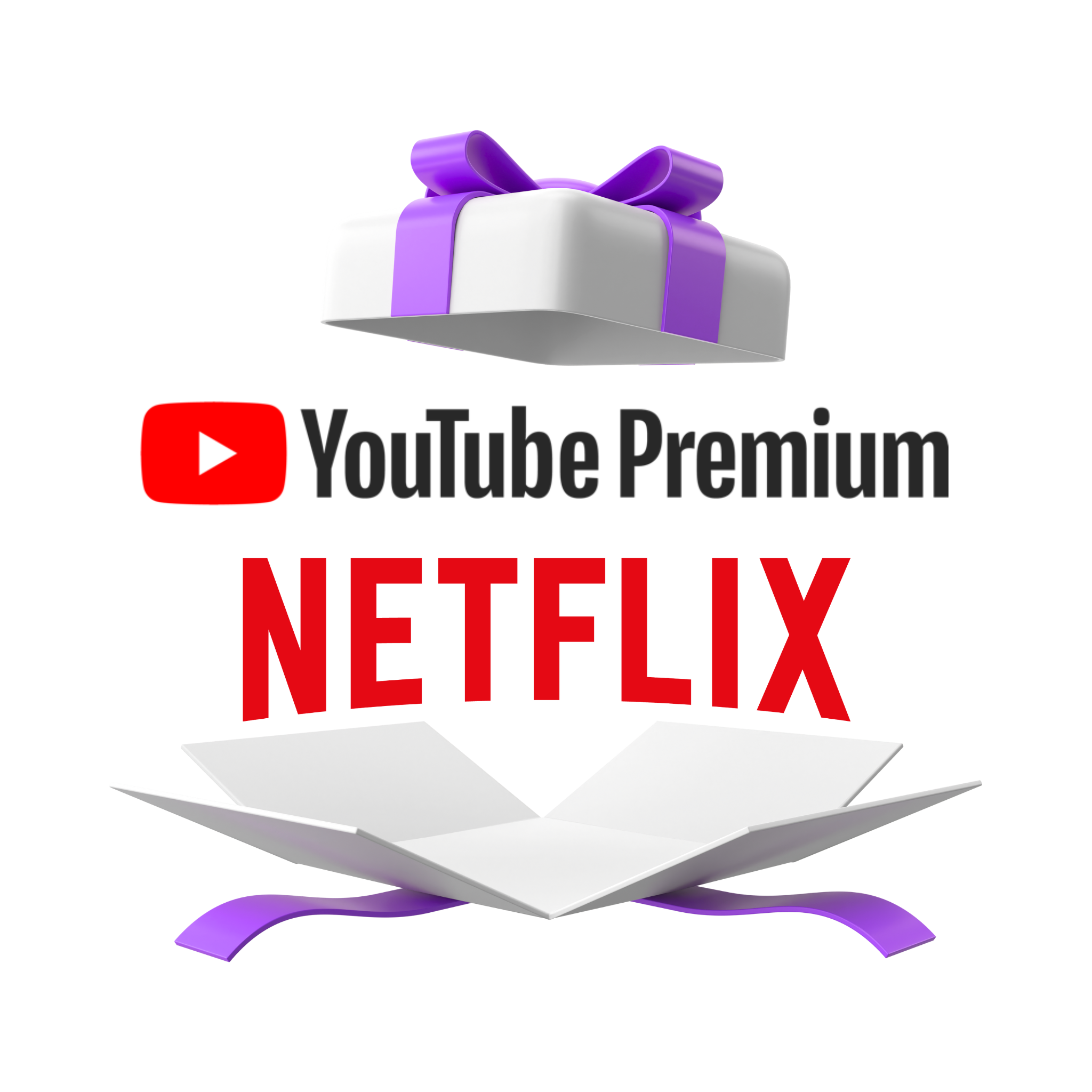 YouTube Premium & NETFLIX (1 mes)