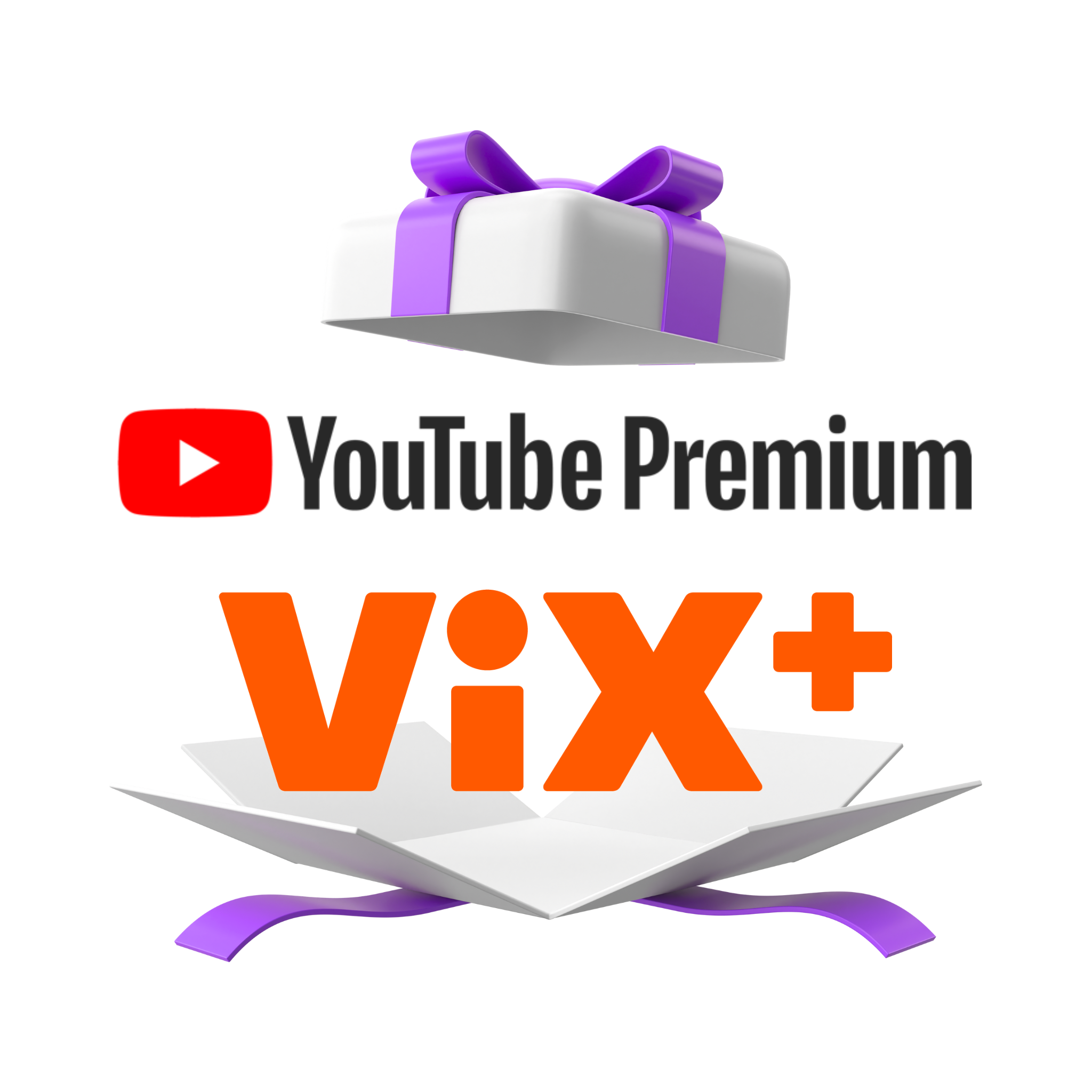 YouTube Premium & ViX + (1 mes)